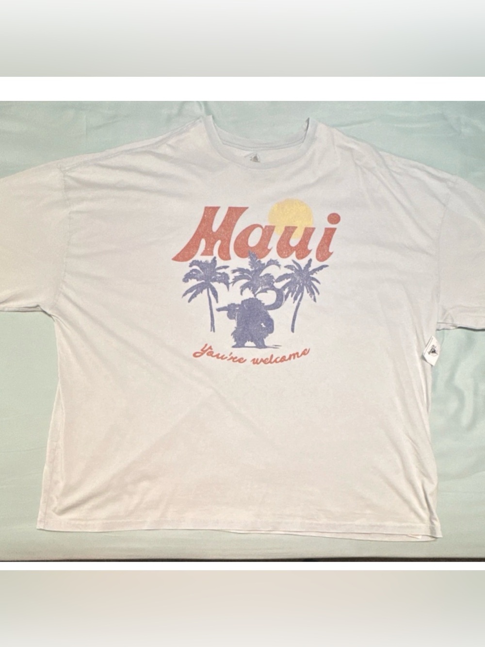 Disney Maui Light Blue T-Shirt Size 3XL Adult Character Moana Disney Franchise